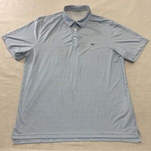 Vineyard Vines OTG On The Go Sankaty Polo Shirt Mens XL Sword Fish Marlin Print